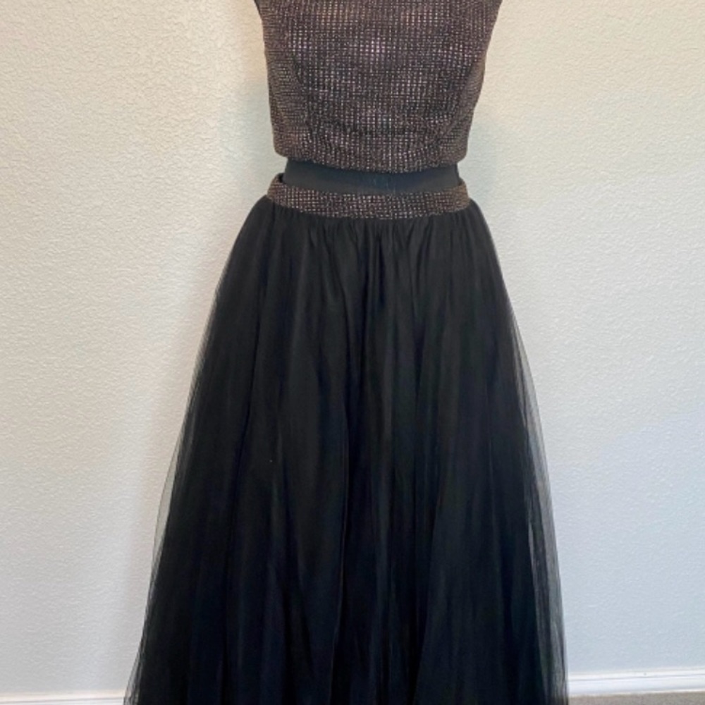 Madison James Black 2 Piece Dress